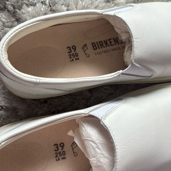 Birkenstock Oswego Slip-on White Leather Shoe Size EU 39 Regular Fit - Picture 5 of 12